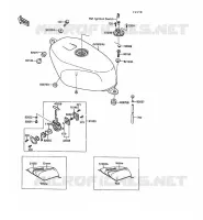 RESERVOIR CARBURANT pour Kawasaki KR-1