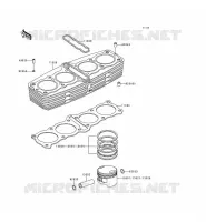 CYLINDRE/PISTON pour Kawasaki KZ1000 POLICE