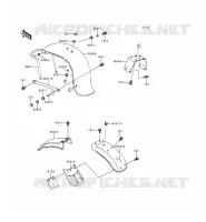GARDE BOUE pour Kawasaki KZ1000 POLICE