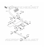 PEDALE DE FREIN/TORQUE LINK pour Kawasaki KZ1000 POLICE