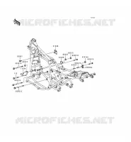 PIECE DE CADRE (COUVERTURE) pour Kawasaki KZ1000 POLICE