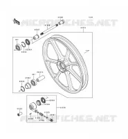 ROUE AVANT pour Kawasaki KZ1000 POLICE