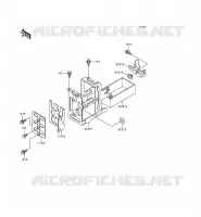 SUPPORT BATTERIE pour Kawasaki KZ1000 POLICE