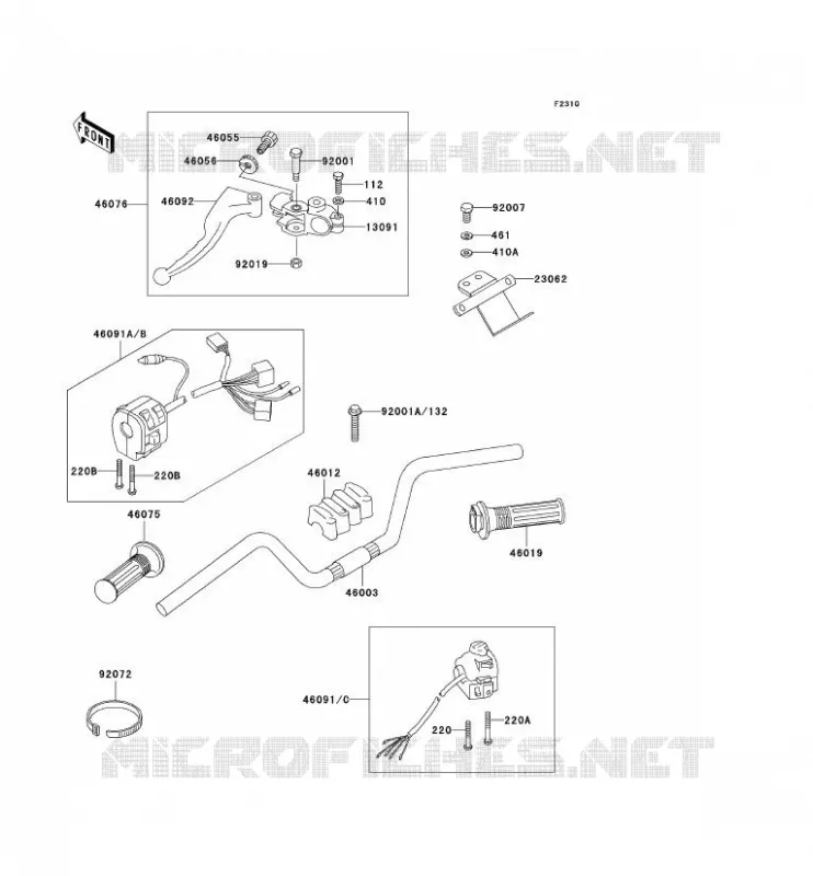 GUIDON Kawasaki MOTOS 1000 2001 KZ1000 POLICE  KZ1000-P20