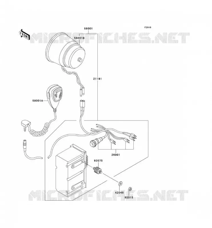 ACCESSOIRE Kawasaki MOTOS 1000 2005 KZ1000 POLICE  KZ1000-P24