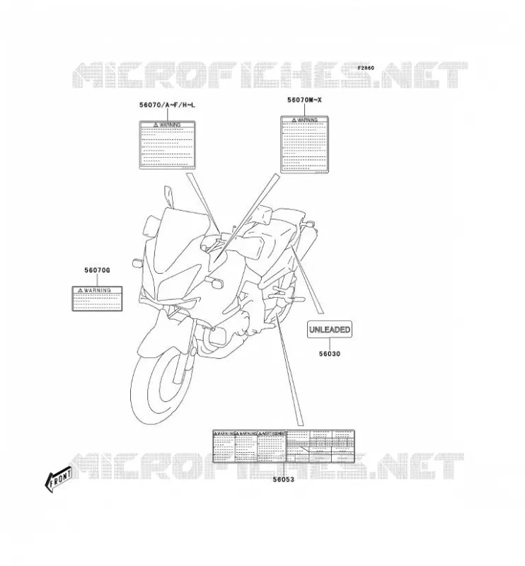 LABEL Kawasaki MOTOS 1000 2004 KLV1000  LV1000-A1H