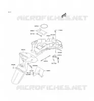 GARDE BOUE ARRI&Egrave;RE pour Kawasaki KLV1000