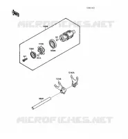 BARILLET/FOURCHETTE pour Kawasaki VN-15