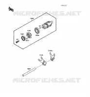 BARILLET/FOURCHETTE pour Kawasaki VN-15