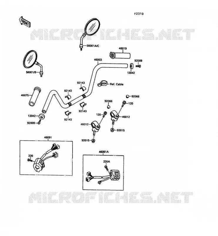 GUIDON Kawasaki MOTOS 1500 1990 VN-15  VN1500-A4