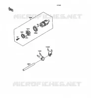 BARILLET/FOURCHETTE pour Kawasaki VN-15