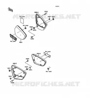 CACHE LAT&Eacute;RAL pour Kawasaki VN-15