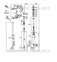 FOURCHE pour Kawasaki VN-15