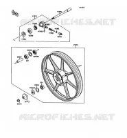 MOYEU AVANT pour Kawasaki VN-15