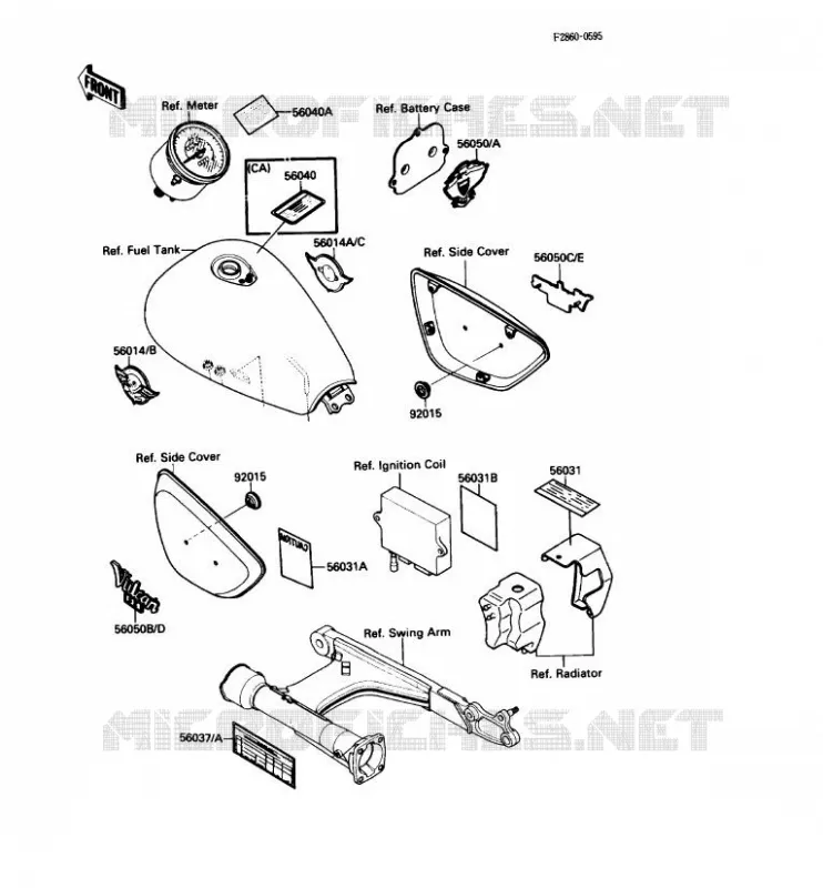 LABEL Kawasaki MOTOS 1500 1987 VN-15SE  VN1500-B1