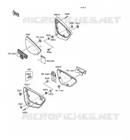 CACHE LAT&Eacute;RAL pour Kawasaki VN-15SE