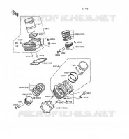 CYLINDRE/PISTON pour Kawasaki VN-15SE