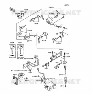 CONTACTEUR SERRURE/R&Eacute;FLECTEUR pour Kawasaki VN-15