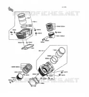 CYLINDRE/PISTON pour Kawasaki VN-15