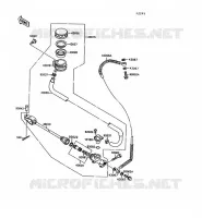 MAITRE CYLINDRE ARRI&Egrave;RE pour Kawasaki VN-15