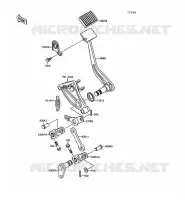 PEDALE DE FREIN/TORQUE LINK pour Kawasaki VN-15