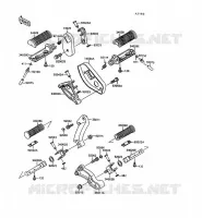 REPOSE PIED pour Kawasaki VN-15