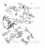 SUPPORT BATTERIE pour Kawasaki VN-15