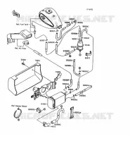 SYSTEME D'EVAPORATION CARBURANT pour Kawasaki VN-15
