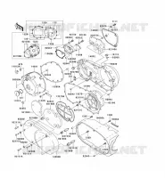 COUVERCLES MOTEUR pour Kawasaki VN1500 CLASSIC