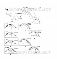 GARDE BOUE pour Kawasaki VN1500 CLASSIC
