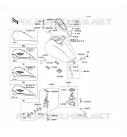 RESERVOIR CARBURANT pour Kawasaki VN1500 CLASSIC