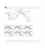 GARDE BOUE pour Kawasaki VN1500 CLASSIC