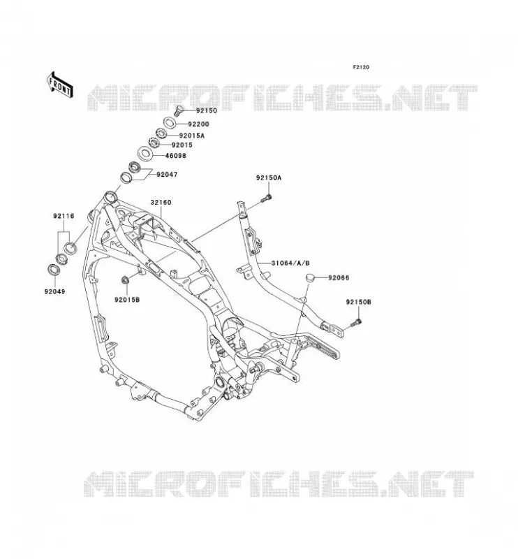 CH&Acirc;SSIS Kawasaki MOTOS 1500 2000 VN1500 CLASSIC  VN1500-E3