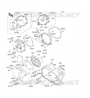CARTER MOTEUR GAUCHE pour Kawasaki VN1500 CLASSIC