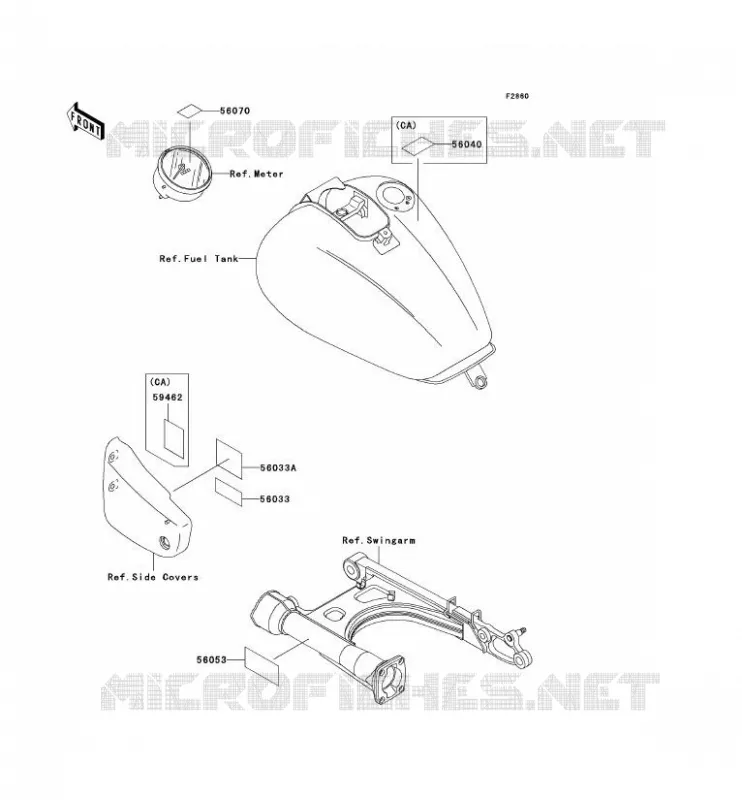 LABEL Kawasaki MOTOS 1500 2004 VN1500 CLASSIC  VN1500-E7