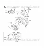 CARTER MOTEUR DROIT(S) pour Kawasaki VN1500 CLASSIC
