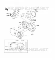 CARTER MOTEUR DROIT(S) pour Kawasaki VN1500 CLASSIC TOURER