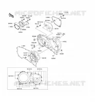CARTER MOTEUR DROIT(S) pour Kawasaki VN1500 CLASSIC TOURER