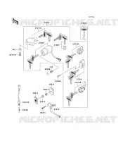 CONTACTEUR SERRURE/R&Eacute;FLECTEUR pour Kawasaki VN1500 CLASSIC TOURER