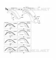 GARDE BOUE pour Kawasaki VN1500 CLASSIC TOURER