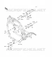 PIECE DE CADRE (COUVERTURE) pour Kawasaki VN1500 CLASSIC TOURER