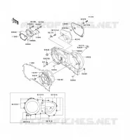 CARTER MOTEUR DROIT(S) pour Kawasaki VN1500 CLASSIC TOURER