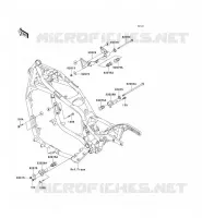 PIECE DE CADRE (COUVERTURE) pour Kawasaki VN1500 CLASSIC TOURER