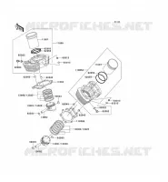 CYLINDRE/PISTON pour Kawasaki VN1500 CLASSIC TOURER