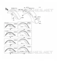 GARDE BOUE pour Kawasaki VN1500 CLASSIC TOURER