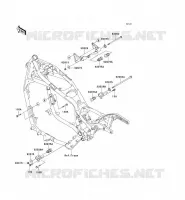 PIECE DE CADRE (COUVERTURE) pour Kawasaki VN1500 CLASSIC TOURER