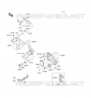 SUPPORT BATTERIE pour Kawasaki VN1500 CLASSIC TOURER