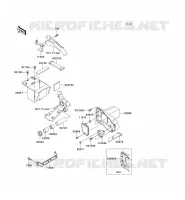 SUPPORT BATTERIE pour Kawasaki VN1500 CLASSIC TOURER