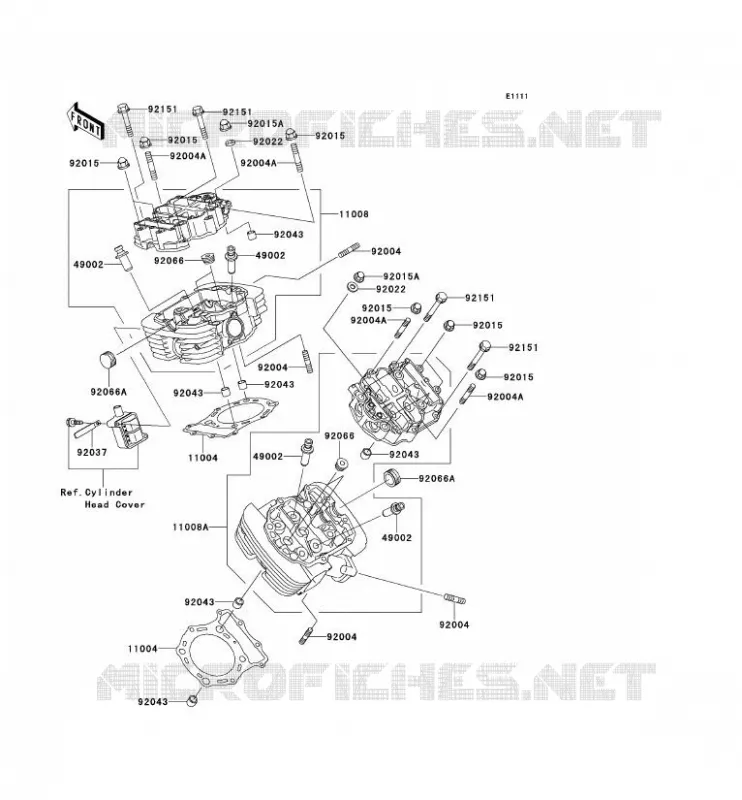 CULASSE Kawasaki MOTOS 1500 2000 VN1500 DRIFTER  VN1500-J2