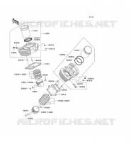 CYLINDRE/PISTON pour Kawasaki VN1500 CLASSIC FI